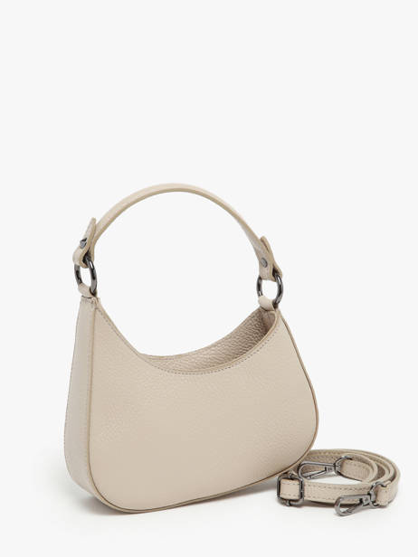 Cross Body Tas Caviar Leder Milano Beige caviar CA23118 ander zicht 2
